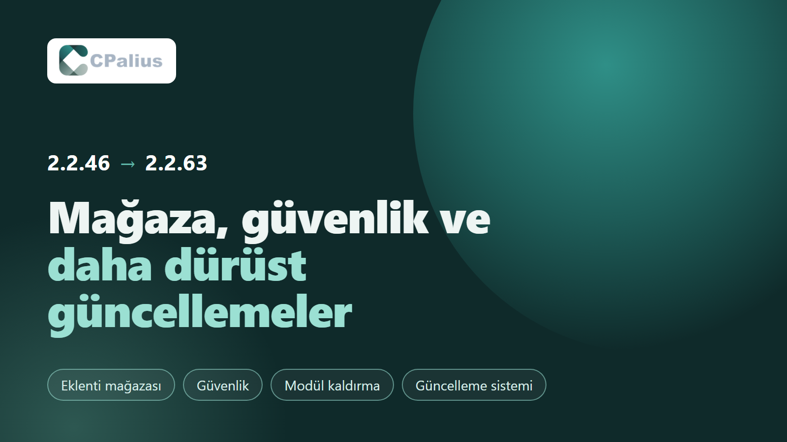 CPalius 2.2.46'dan 2.2.63'e: güncelleme Notları